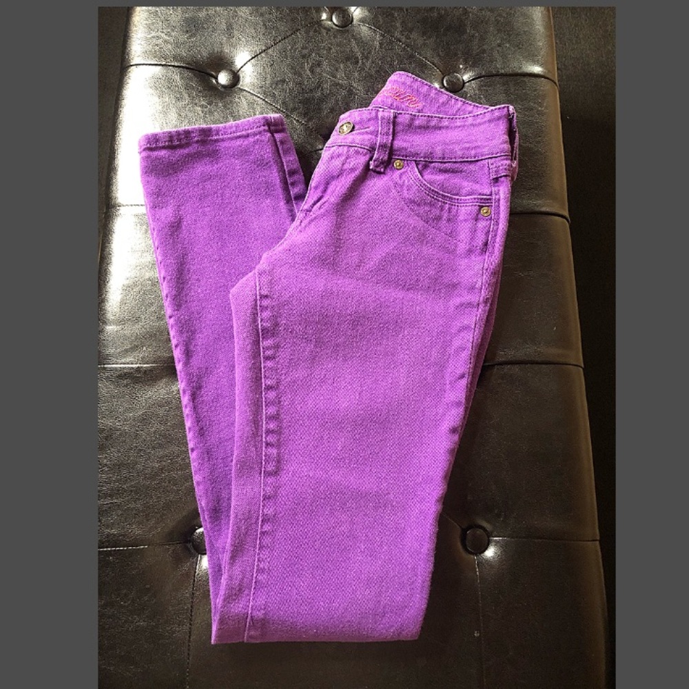 Delia’s Morgan purple skinny women’s jeans